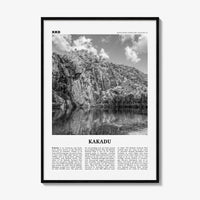 Kakadu Print Black and White, Kakadu Wall Art, Kakadu Poster, Kakadu Photo, Kakadu Wall Décor, Kakadu Map, Northern Territory, Australia
