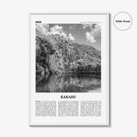 Kakadu Print Black and White, Kakadu Wall Art, Kakadu Poster, Kakadu Photo, Kakadu Wall Décor, Kakadu Map, Northern Territory, Australia