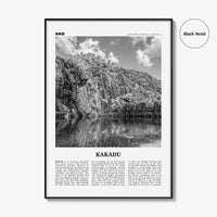 Kakadu Print Black and White, Kakadu Wall Art, Kakadu Poster, Kakadu Photo, Kakadu Wall Décor, Kakadu Map, Northern Territory, Australia