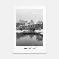 Kalamazoo Portrait B&W Poster