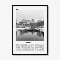 Kalamazoo Print Black and White, Kalamazoo Wall Art, Kalamazoo Poster, Kalamazoo Photo, Kalamazoo Wall Décor, Michigan, USA, United States