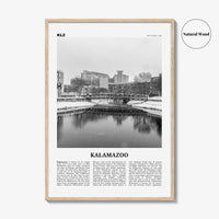 Kalamazoo Print Black and White, Kalamazoo Wall Art, Kalamazoo Poster, Kalamazoo Photo, Kalamazoo Wall Décor, Michigan, USA, United States