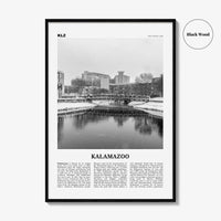 Kalamazoo Print Black and White, Kalamazoo Wall Art, Kalamazoo Poster, Kalamazoo Photo, Kalamazoo Wall Décor, Michigan, USA, United States