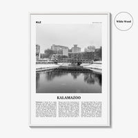 Kalamazoo Print Black and White, Kalamazoo Wall Art, Kalamazoo Poster, Kalamazoo Photo, Kalamazoo Wall Décor, Michigan, USA, United States