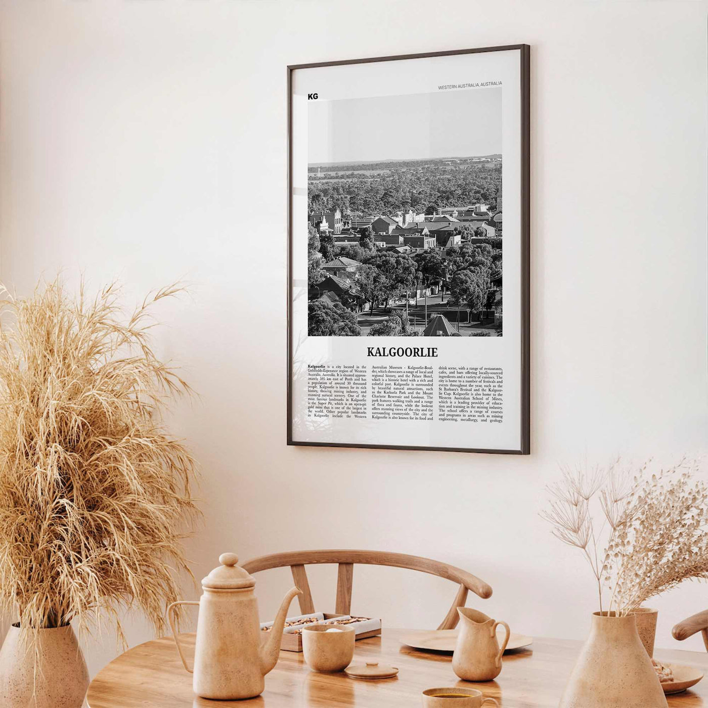 Kalgoorlie Print Black and White, Kalgoorlie Wall Art, Kalgoorlie Poster, Kalgoorlie Photo, Kalgoorlie Wall Décor, Kalgoorlie Map,