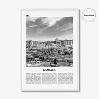Kampala Print Black and White, Kampala Wall Art, Kampala Poster, Kampala Photo, Kampala Wall Decor, City Art Print, Uganda, Africa