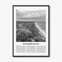 Kangaroo Island Print Black and White, Kangaroo Island Wall Art, Kangaroo Island Poster, Kangaroo Photo, Kangaroo Wall Décor, Australia