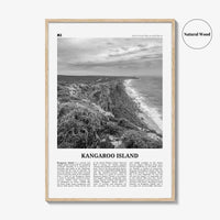 Kangaroo Island Print Black and White, Kangaroo Island Wall Art, Kangaroo Island Poster, Kangaroo Photo, Kangaroo Wall Décor, Australia