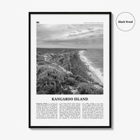 Kangaroo Island Print Black and White, Kangaroo Island Wall Art, Kangaroo Island Poster, Kangaroo Photo, Kangaroo Wall Décor, Australia
