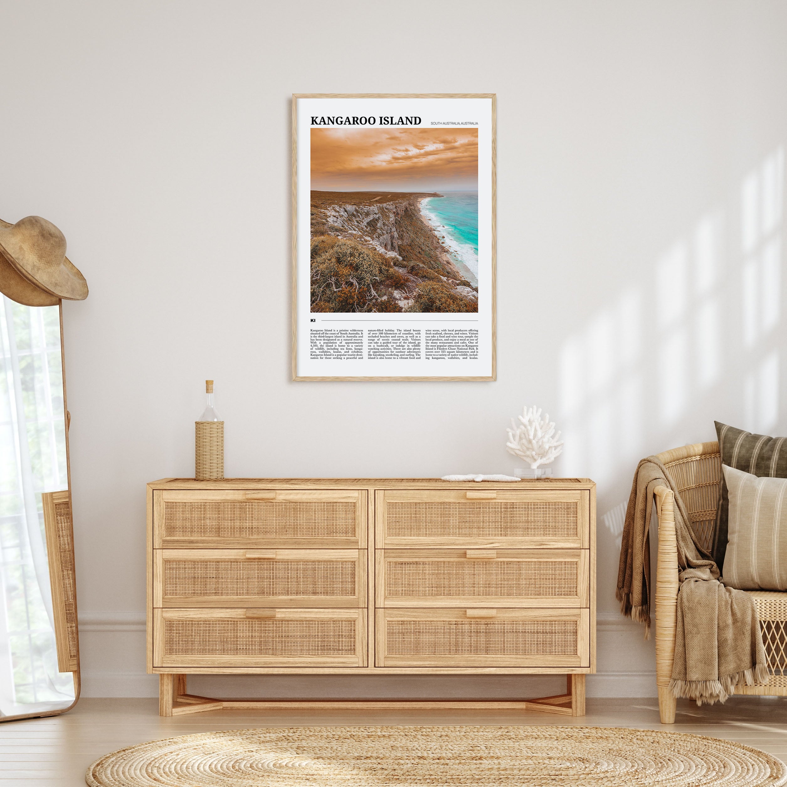 Kangaroo Island Travel Color Poster
