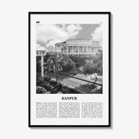 Kanpur Print Black and White, Kanpur Wall Art, Kanpur Poster, Kanpur Photo, Kanpur Wall Décor, Kanpur Map, India