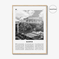Kanpur Print Black and White, Kanpur Wall Art, Kanpur Poster, Kanpur Photo, Kanpur Wall Décor, Kanpur Map, India