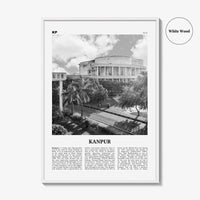Kanpur Print Black and White, Kanpur Wall Art, Kanpur Poster, Kanpur Photo, Kanpur Wall Décor, Kanpur Map, India