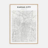 Kansas City Map Portrait Poster