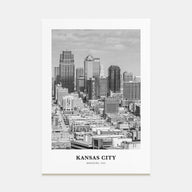 Kansas City Portrait B&W No 2 Poster