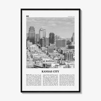 Kansas City Print Black and White No 1, Kansas City Wall Art, Kansas City Poster, Kansas City Photo, Missouri, USA, United States