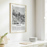 Kansas City Print Black and White No 1, Kansas City Wall Art, Kansas City Poster, Kansas City Photo, Missouri, USA, United States
