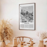 Kansas City Print Black and White No 1, Kansas City Wall Art, Kansas City Poster, Kansas City Photo, Missouri, USA, United States