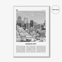 Kansas City Print Black and White No 1, Kansas City Wall Art, Kansas City Poster, Kansas City Photo, Missouri, USA, United States