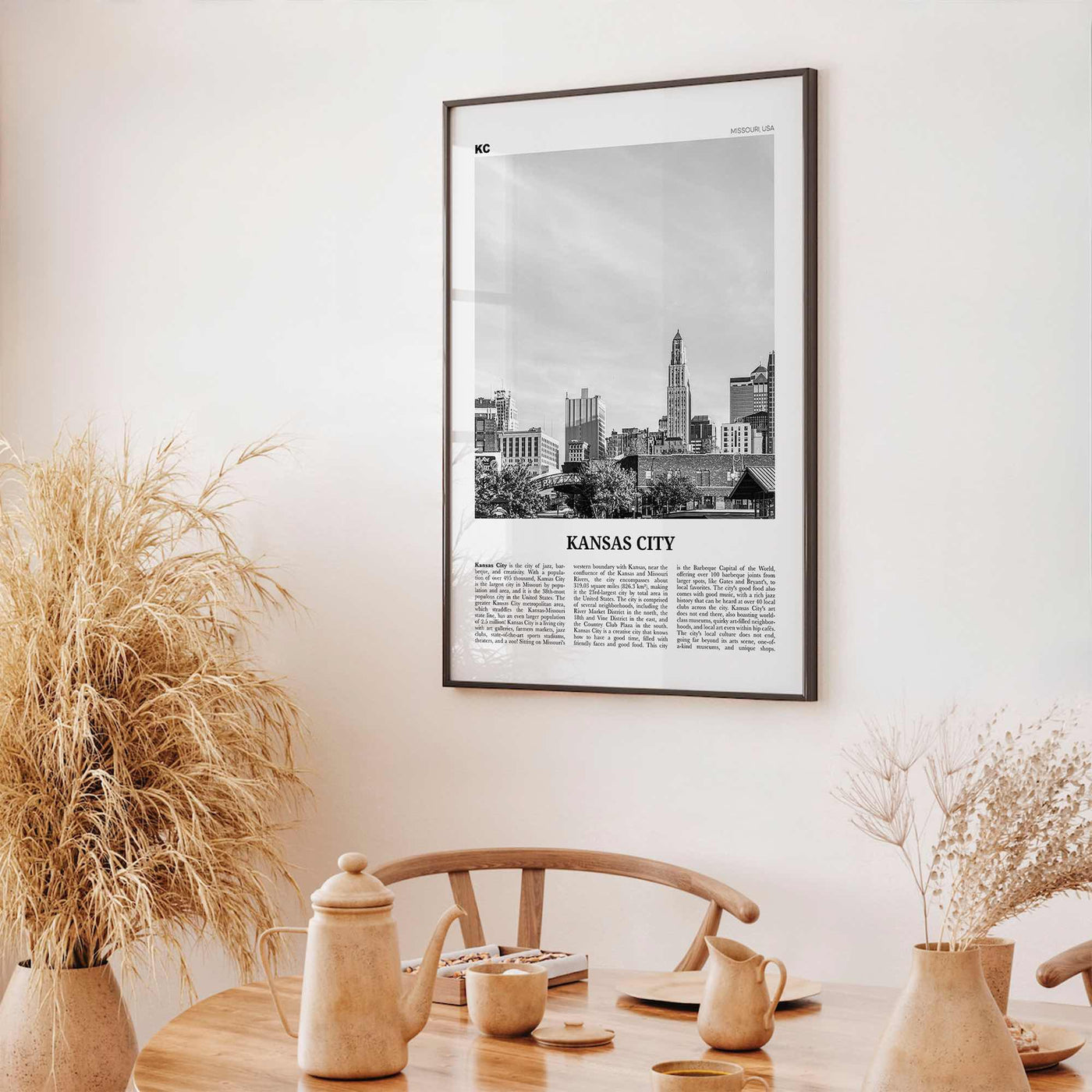 Kansas City Print Black and White No 2, Kansas City Wall Art, Kansas City Poster, Kansas City Photo, Missouri, USA, United States