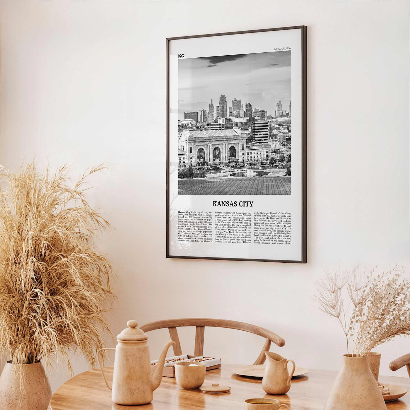 Kansas City Print Black and White No 3, Kansas City Wall Art, Kansas City Poster, Kansas City Photo, Missouri, USA, United States