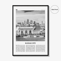 Kansas City Print Black and White No 3, Kansas City Wall Art, Kansas City Poster, Kansas City Photo, Missouri, USA, United States