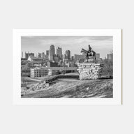 Kansas Landscape B&W Poster