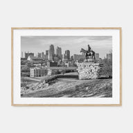 Kansas Landscape B&W Poster