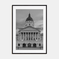 Kansas Photo B&W Poster