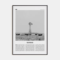 Kansas Travel B&W No 1 Poster