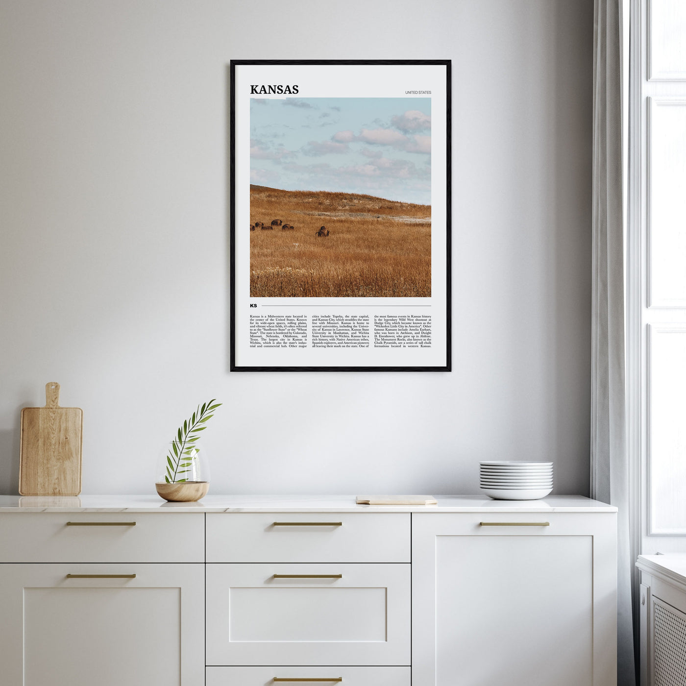 Kansas Travel Color Poster