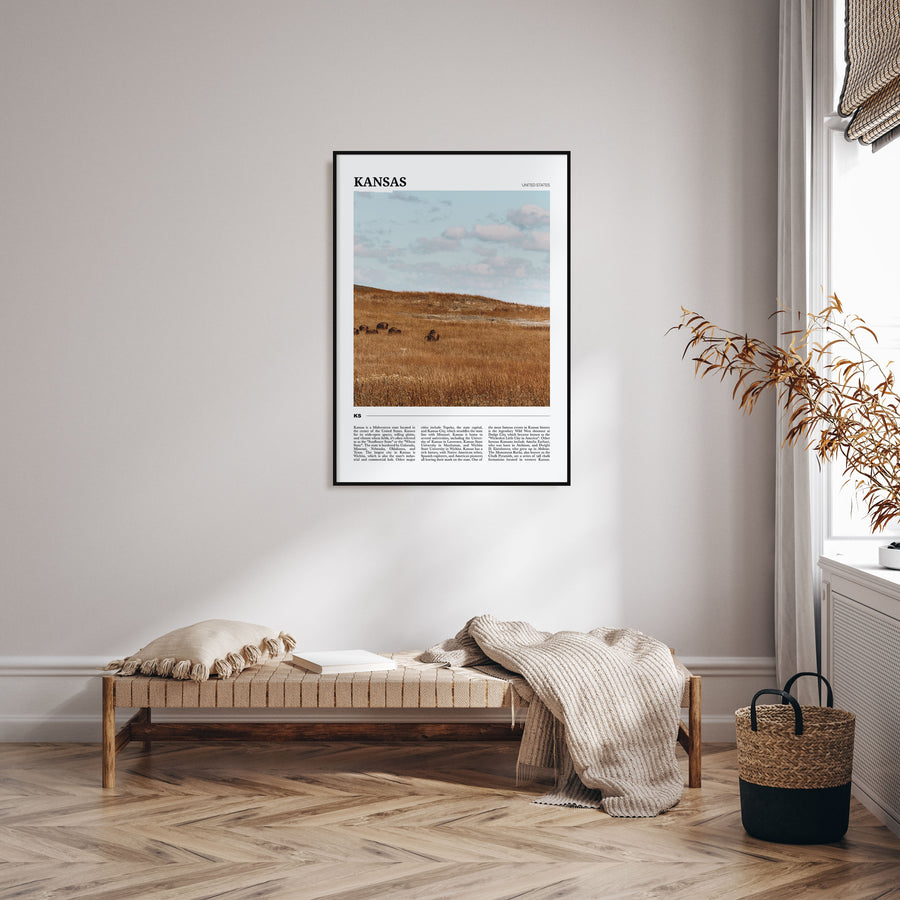 Kansas Travel Color Poster