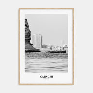 Karachi Portrait B&W Poster