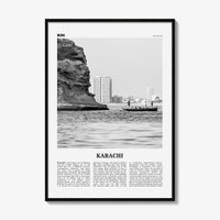 Karachi Print Black and White No 1, Karachi Wall Art, Karachi Poster, Karachi Photo, Karachi Wall Décor, Pakistan, Sindh, کراچی
