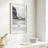 Karachi Print Black and White No 1, Karachi Wall Art, Karachi Poster, Karachi Photo, Karachi Wall Décor, Pakistan, Sindh, کراچی
