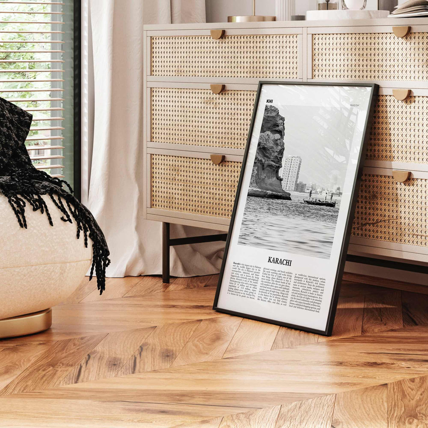 Karachi Print Black and White No 1, Karachi Wall Art, Karachi Poster, Karachi Photo, Karachi Wall Décor, Pakistan, Sindh, کراچی