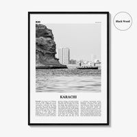 Karachi Print Black and White No 1, Karachi Wall Art, Karachi Poster, Karachi Photo, Karachi Wall Décor, Pakistan, Sindh, کراچی