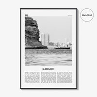 Karachi Print Black and White No 1, Karachi Wall Art, Karachi Poster, Karachi Photo, Karachi Wall Décor, Pakistan, Sindh, کراچی