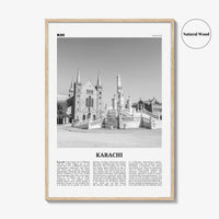 Karachi Print Black and White No 2, Karachi Wall Art, Karachi Poster, Karachi Photo, Karachi Wall Décor, Karachi Map,
