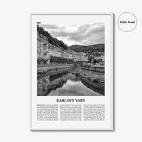Karlovy Vary Print Black and White, Karlovy Vary Wall Art, Karlovy Vary Poster, Karlovy Vary Photo, Karlovy Vary Wall Décor, Czech Republic
