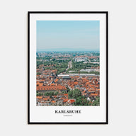 Karlsruhe Portrait Color Poster