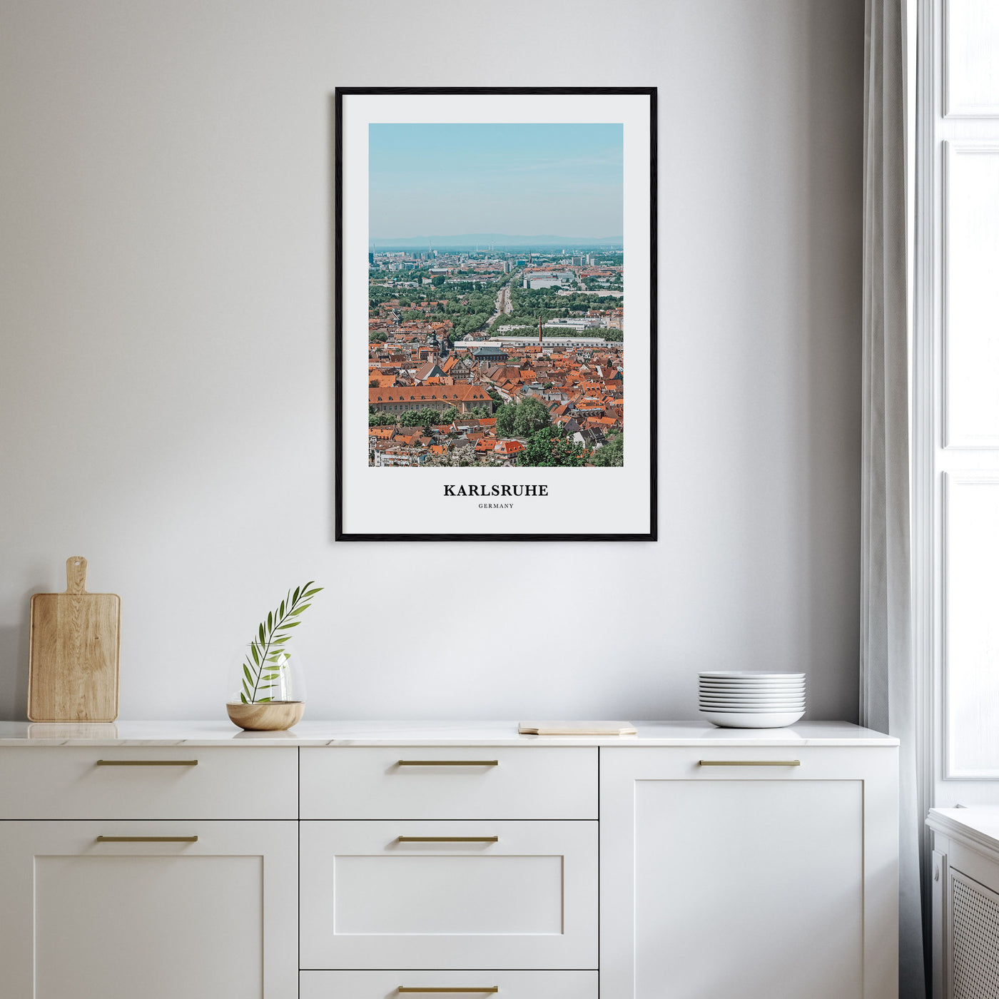 Karlsruhe Portrait Color Poster