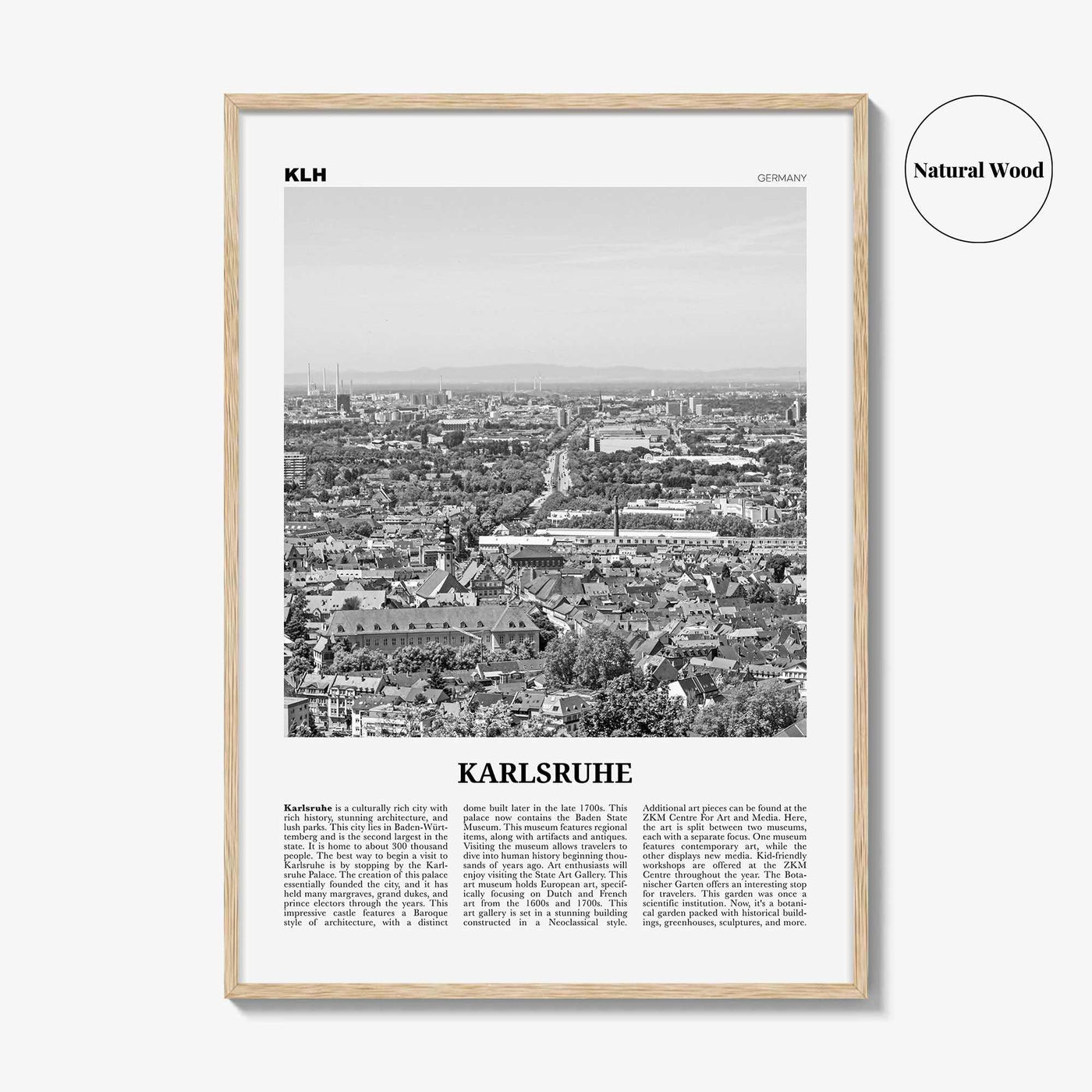 Karlsruhe Print Black and White, Karlsruhe Wall Art, Karlsruhe Poster, Karlsruhe Photo, Karlsruhe Wall Décor, Karlsruhe Map, Germany