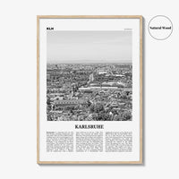 Karlsruhe Print Black and White, Karlsruhe Wall Art, Karlsruhe Poster, Karlsruhe Photo, Karlsruhe Wall Décor, Karlsruhe Map, Germany