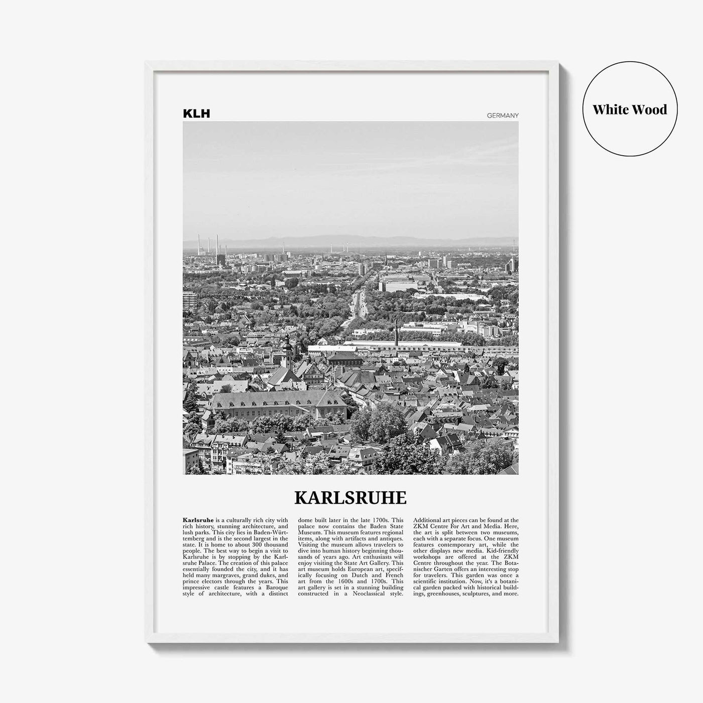 Karlsruhe Print Black and White, Karlsruhe Wall Art, Karlsruhe Poster, Karlsruhe Photo, Karlsruhe Wall Décor, Karlsruhe Map, Germany