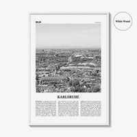 Karlsruhe Print Black and White, Karlsruhe Wall Art, Karlsruhe Poster, Karlsruhe Photo, Karlsruhe Wall Décor, Karlsruhe Map, Germany