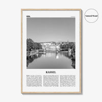 Kassel Print Black and White, Kassel Wall Art, Kassel Poster, Kassel Photo, Kassel Wall Décor, Kassel Map, Germany