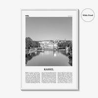 Kassel Print Black and White, Kassel Wall Art, Kassel Poster, Kassel Photo, Kassel Wall Décor, Kassel Map, Germany