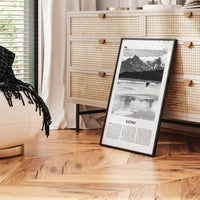 Katmai National Park Print Black and White, Katmai Wall Art, Katmai Poster, Katmai Photo, Katmai Wall Décor, Katmai Map, Alaska, USA