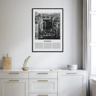 Katowice Travel B&W Poster